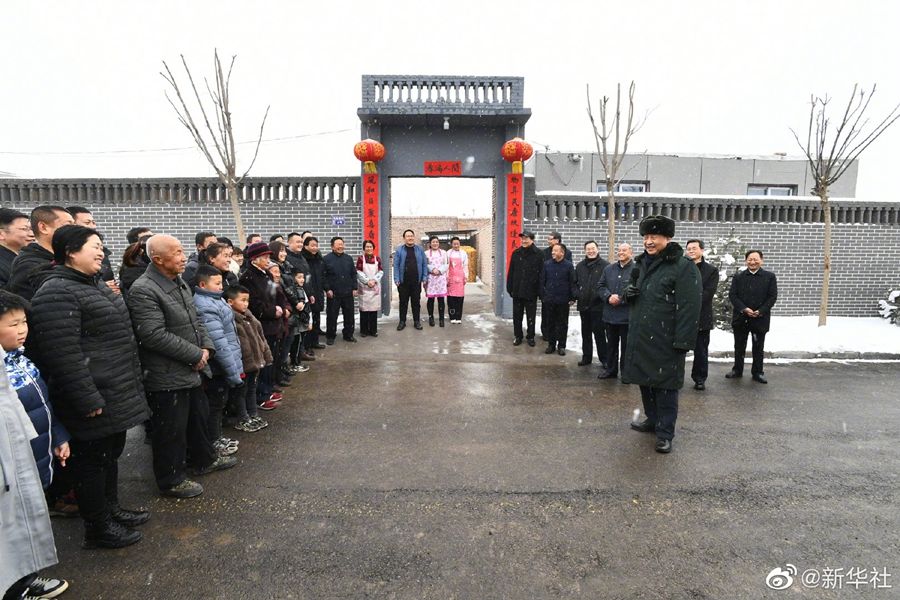 习近平春节前夕赴山西看望慰问基层干部群众