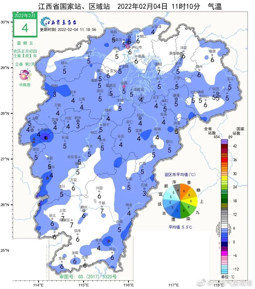 最冷-5℃！江西天气这样变