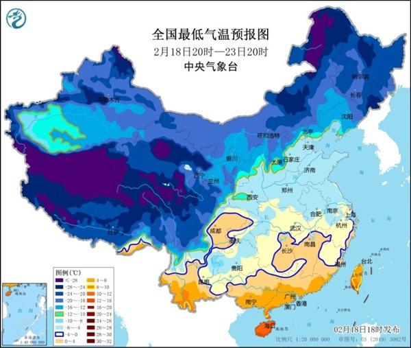 低温蓝色预警：贵州广西云南等地气温持续偏低