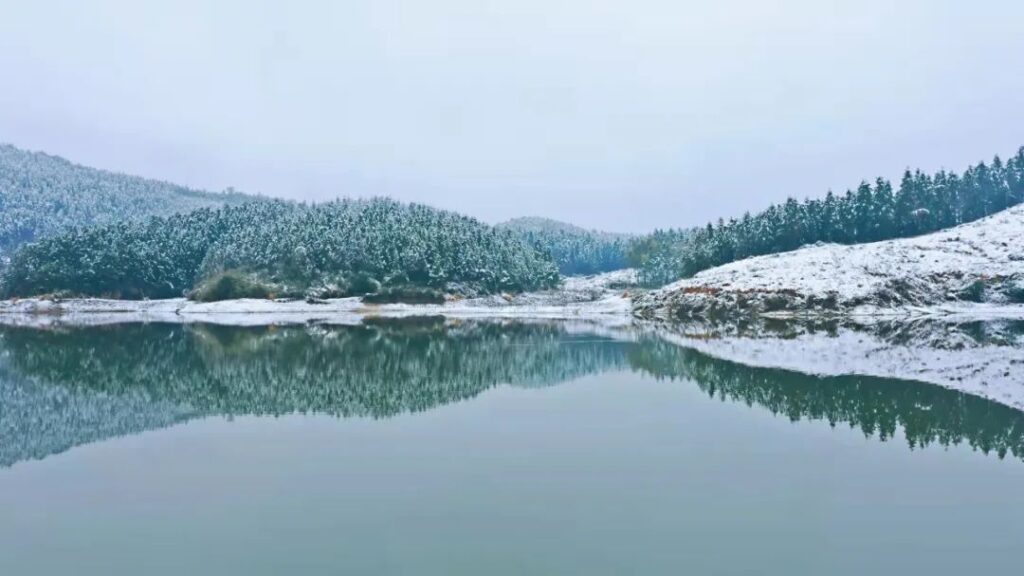 雪花来报道！这个乡镇的雪景很动人