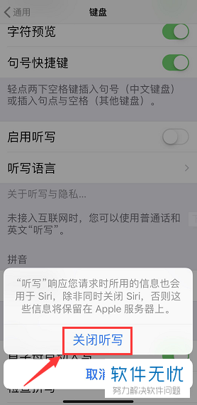 iphone语音功能怎么关闭(iphone怎么关闭语音输入)