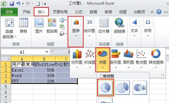 Excel制作扇形图(如何做扇形图excel)