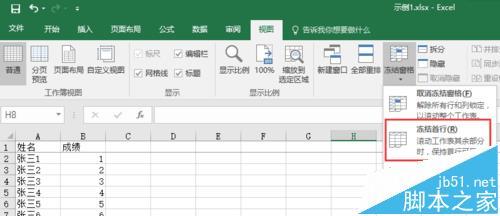 Excel表格固定表头(excel2007如何固定表头)