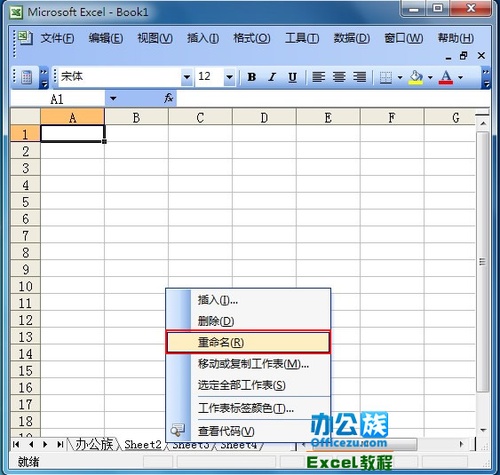 在excel中更改工作表名称可以工作表标签