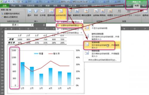 excel纵坐标标题旋转(excel怎么设置横坐标轴标题)