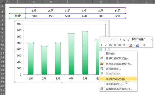 excel怎么设置数据系列格式(excel图表如何添加系列名称)