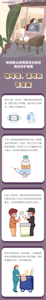 【科普】新冠肺炎疫情常态化防控防护指南之咖啡馆、酒吧和茶座篇