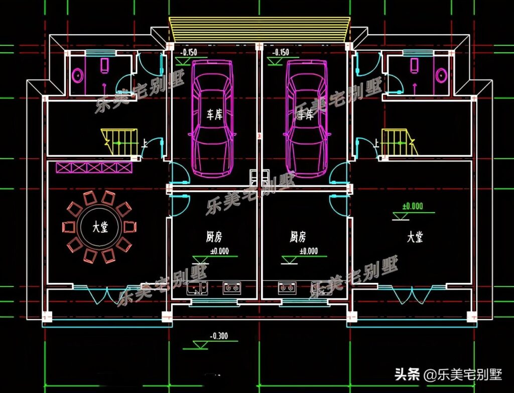 双拼别墅怎么设计_3款双拼别墅设计图