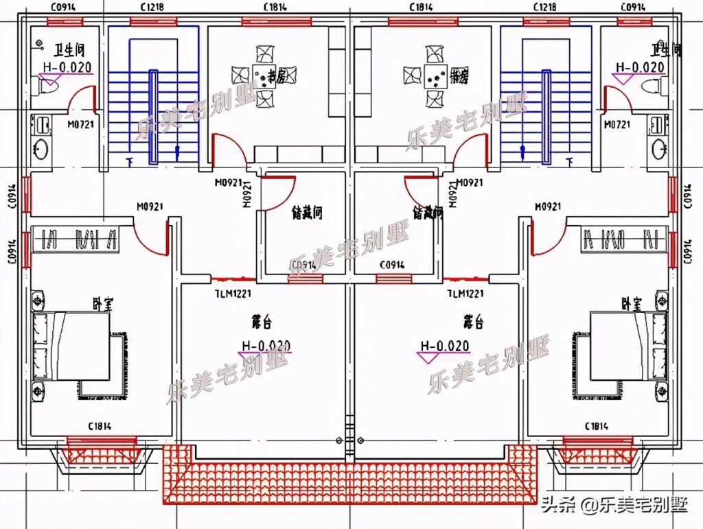 双拼别墅怎么设计_3款双拼别墅设计图