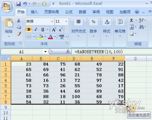 利用excel生成随机数(excel2007随机数据生成器)