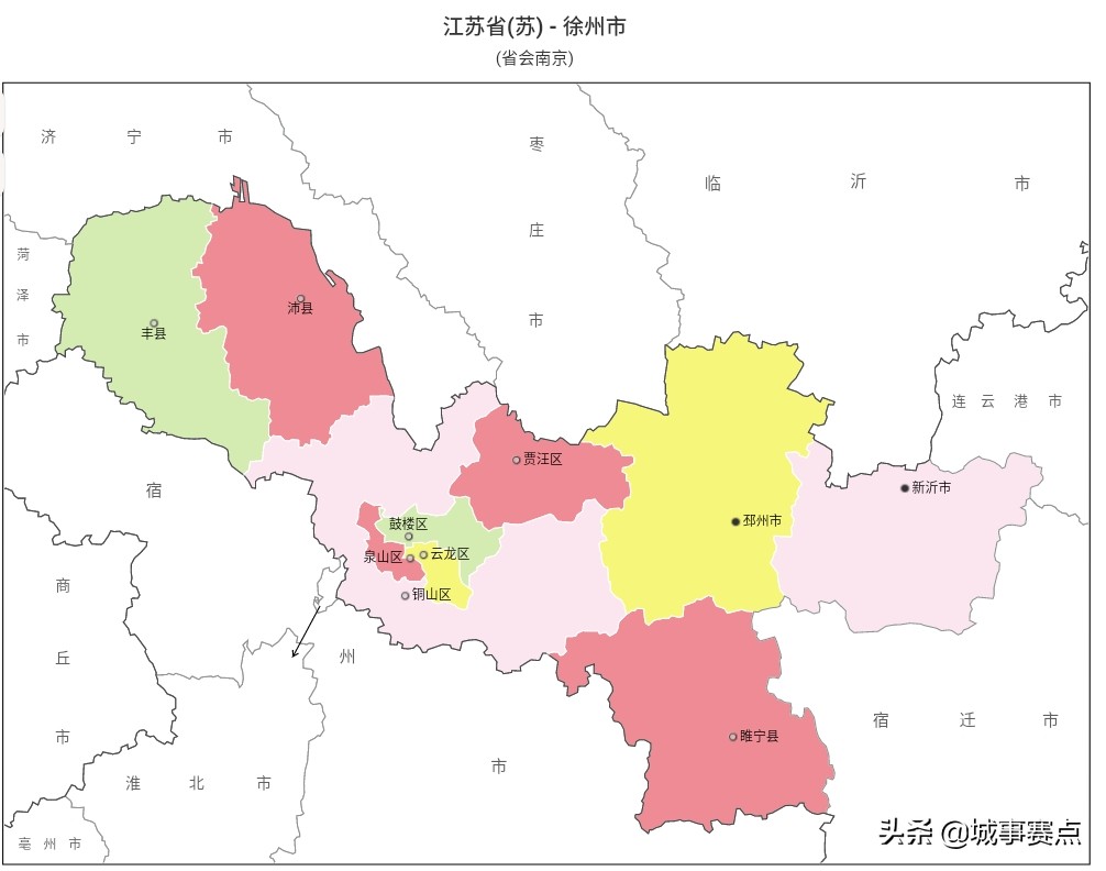 江苏省有哪些市_内附江苏省各市详细行政区划图