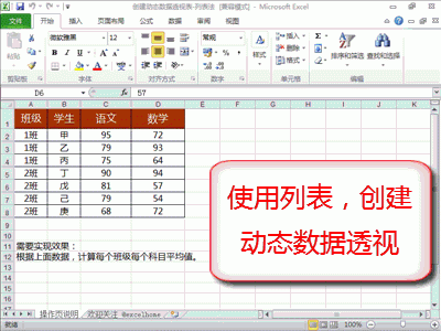 excel创建动态数据透视表(Excel动态透视表)