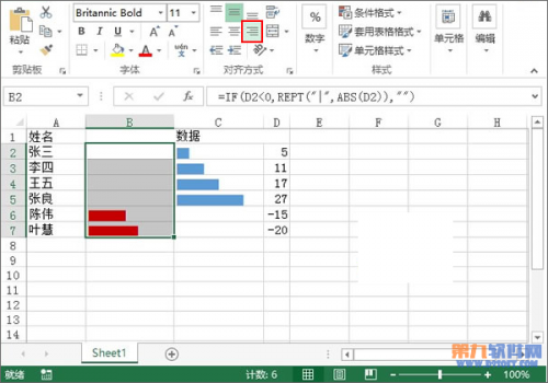 excel数据条负数怎么设置(excel在单元格内制作正负数据条)