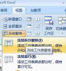 excel2013冻结窗口(excel2007怎么冻结冻结窗口)