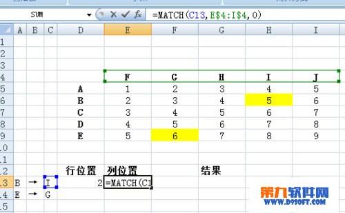 excel怎么按行和列查找数据(excel 查找指定内容行列)