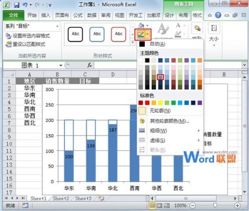 excel柱状图目标值(项目进度怎么用柱形图表示)