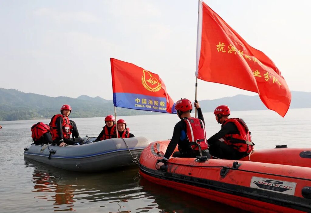 水“遇”火焰蓝 ，超燃！——分宜消防抗洪抢险拉动演练来啦！