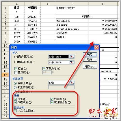 excel 数据分析 回归(EXCEL回归分析)