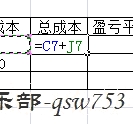 盈亏平衡点的计算(excel计算盈亏平衡点)