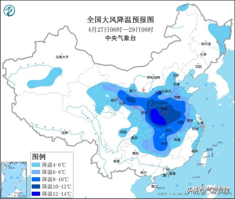 北京四月飘雪