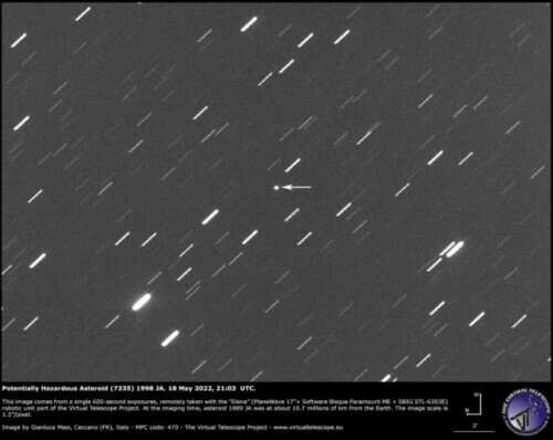 直径1.77千米小行星27日将掠过地球