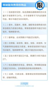 下月起，坐火车禁带物品有新变化！