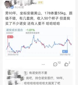 知名女基金经理征友 要求颜值前20%