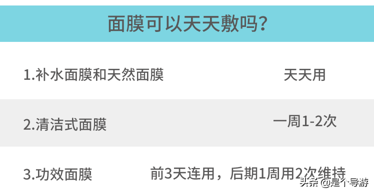 面膜的使用方法_面膜的使用时间