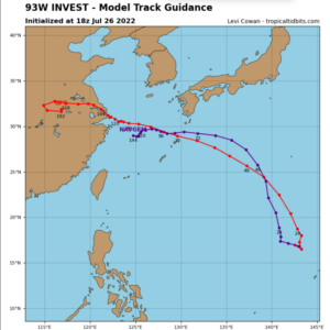 台风桑达已入东海 江浙沪大风渐起