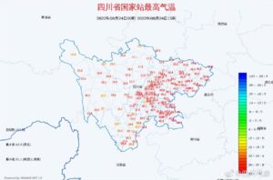 四川43.9℃高温再次刷新纪录