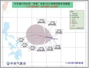 今年第8号台风米雷生成