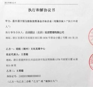 王思聪林更新合伙公司申请注销