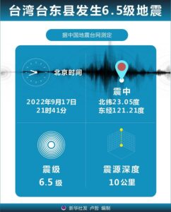 全台湾震感明显 台北路灯剧烈摇晃