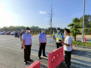 分宜交警用汗水交上县全域核酸检测演练平安答卷