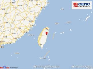 台湾花莲5.7级地震 办公室晃出响声