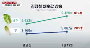 韩国菜价飙涨中国泡菜成救兵