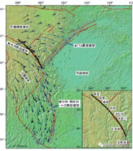 泸定震后大渡河支流断流形成堰塞湖