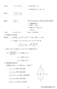 解析几何公式大全_解析几何必考公式合集