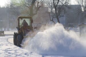 实拍辽宁多地大雪纷飞