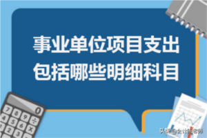 事业单位项目支出有哪些明细科目_事业单位项目支出的明细科目