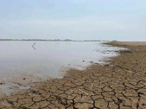 鄱阳湖再次跌破历史最低水位