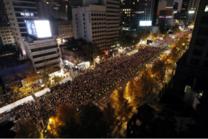 首尔近6万人参加追悼烛光集会