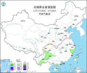 全国大部地区降水稀少气温略偏低