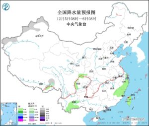 全国大部地区降水稀少气温略偏低