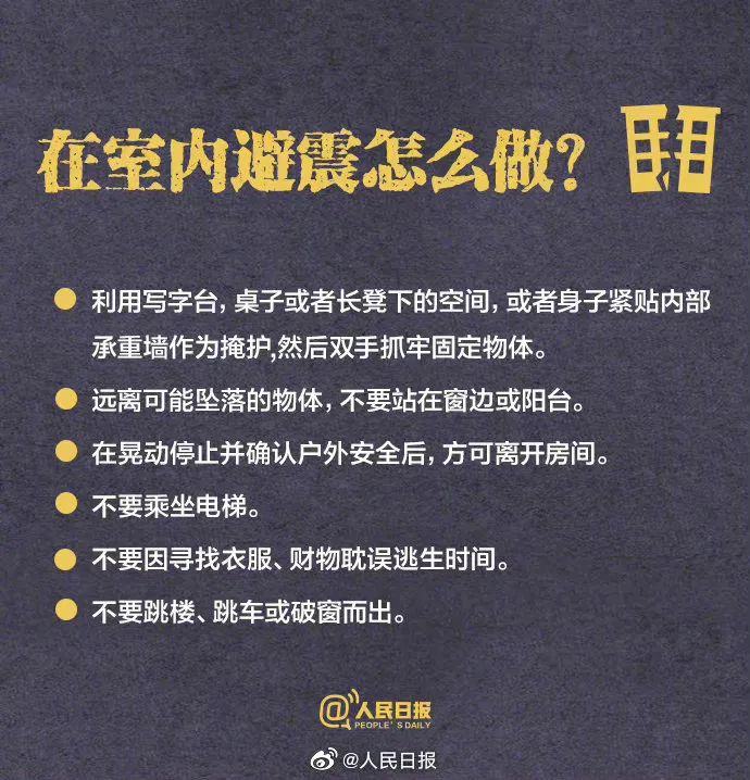 发生地震，该怎么办？每个人都应该了解的自救知识！