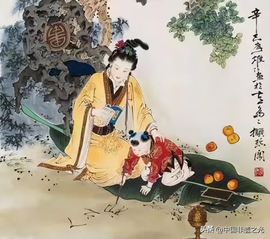 画荻教子什么意思_画荻教子的寓意