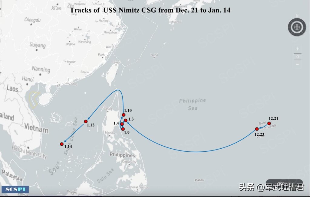 尼米兹号航母进入南海