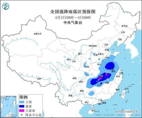 暴雨预警：10省区市将现大到暴雨