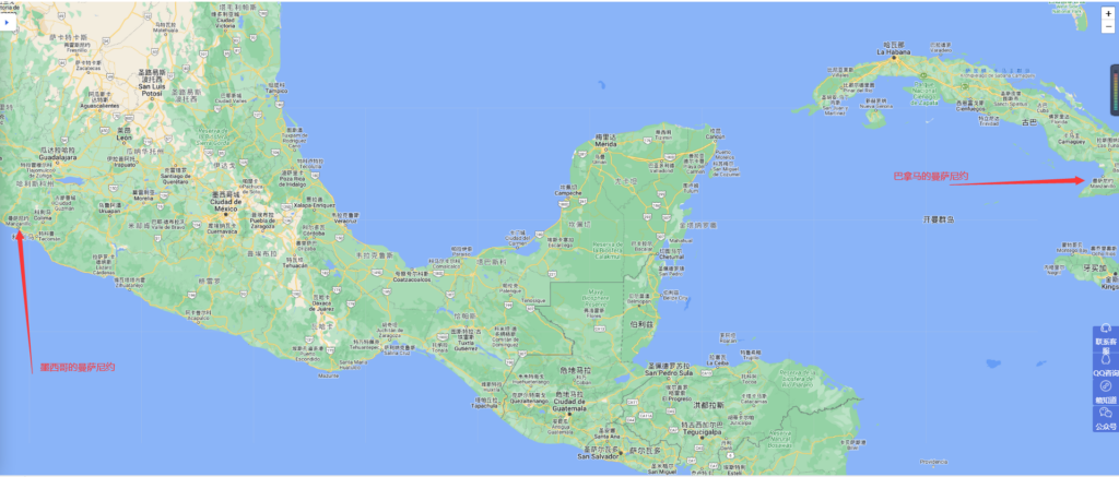 墨西哥港口地图_墨西哥港口分布