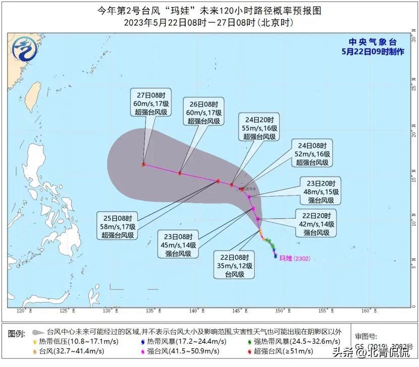 台风玛娃继续强势西行